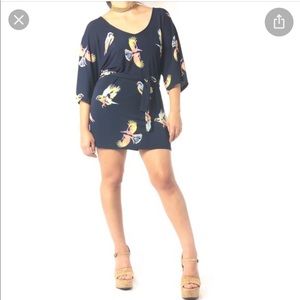 Anthropologie Deletta Kimono Bird Tunic/Dress PI